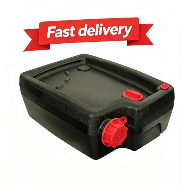 Main image of Hyper Tough 10 Quart Automotive Drain Pan Container, HT-10QT-2025, Black
