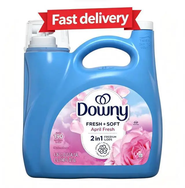 Main image of Downy Liquid Fabric Softener and Conditioner, April Fresh Scent, 140 fl oz, 190 Loads