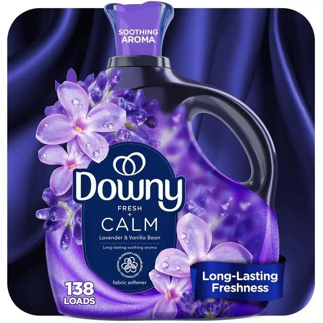 Alt view image 5 of 7 - Downy Ultra Soft Liquid Fabric Softener, Calm, Lavender & Vanilla Bean, 93 fl oz, 138 Loads