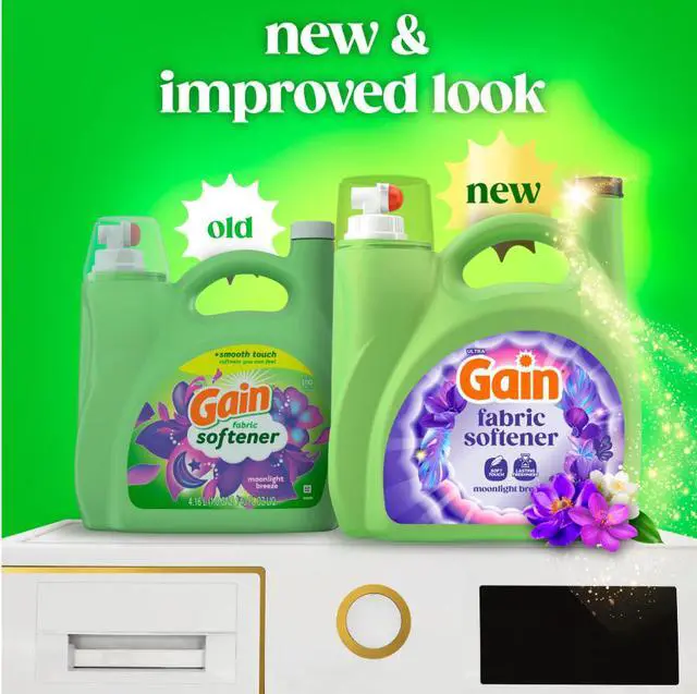 Alt view image 2 of 5 - Gain Liquid Laundry Fabric Softener and Conditioner, Moonlight Breeze Scent, 140 fl oz, 190 Loads