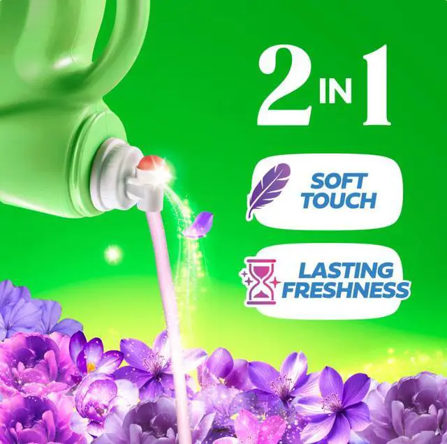 Alt view image 4 of 5 - Gain Liquid Laundry Fabric Softener and Conditioner, Moonlight Breeze Scent, 140 fl oz, 190 Loads