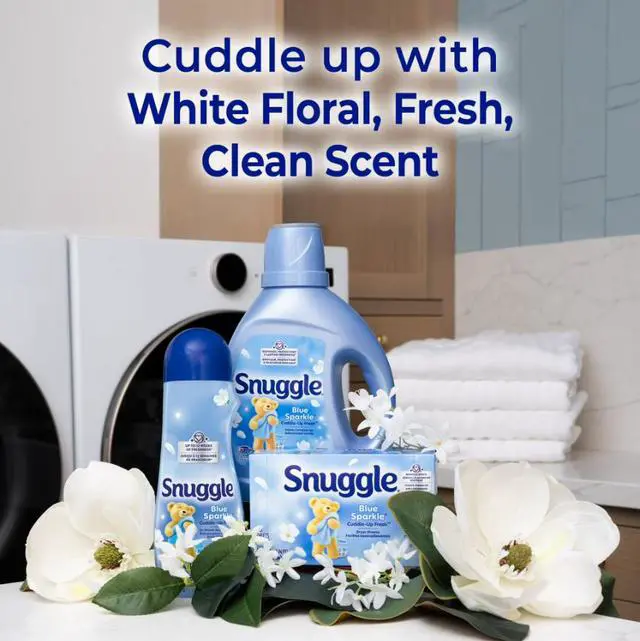 Alt view image 5 of 5 - Snuggle Liquid Fabric Softener, Cuddle-Up Fresh Blue Sparkle, 39.4 oz, 58 Loads