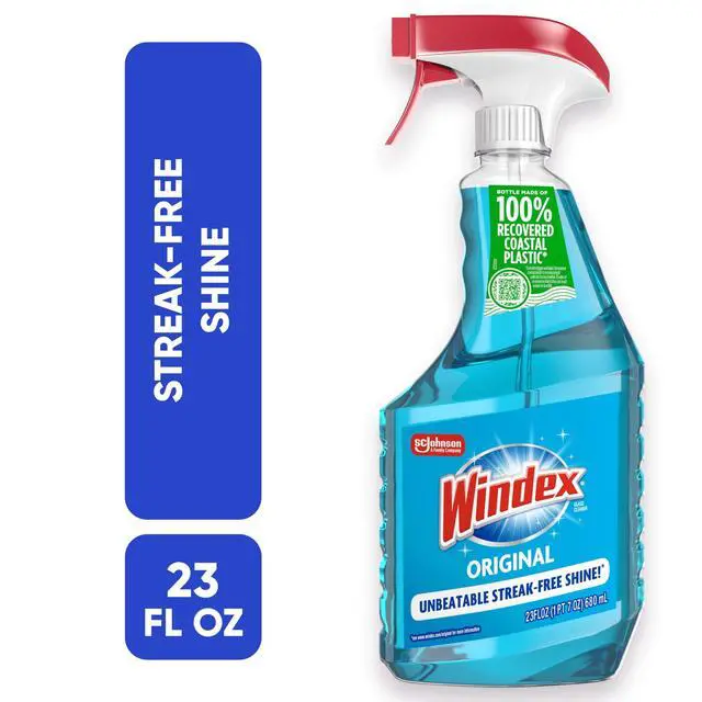 Alt view image 6 of 7 - Windex Glass, Window, and Mirror Cleaner, Original Blue, Spray Bottle, 23 fl oz