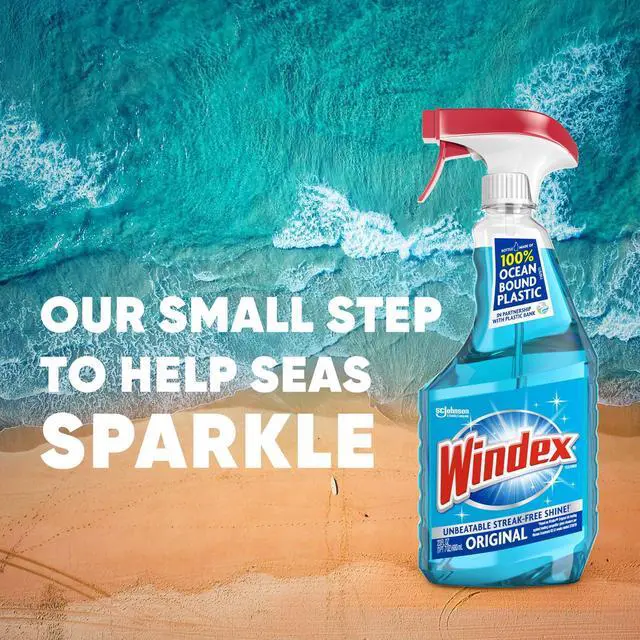 Alt view image 7 of 7 - Windex Glass, Window, and Mirror Cleaner, Original Blue, Spray Bottle, 23 fl oz
