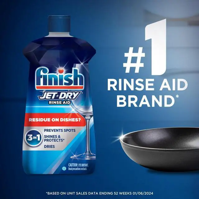 Alt view image 2 of 7 - Finish Jet-Dry Rinse Aid, Dishwasher Rinse Agent and Drying Agent, 8.45 fl oz