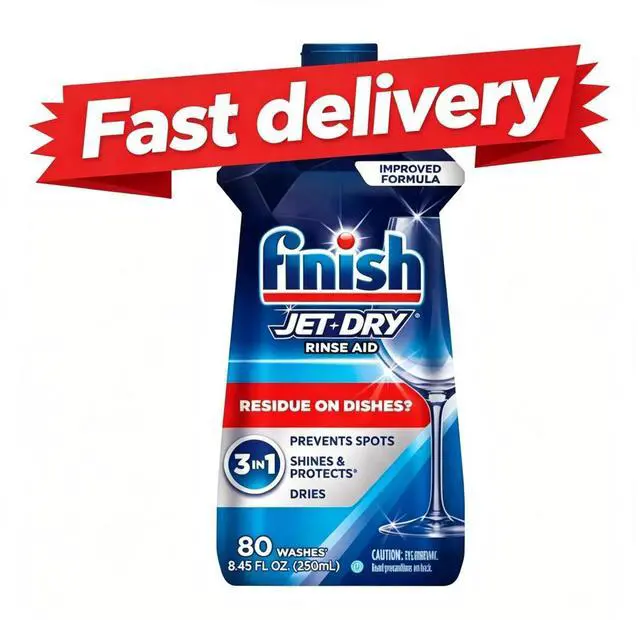 Main image of Finish Jet-Dry Rinse Aid, Dishwasher Rinse Agent and Drying Agent, 8.45 fl oz