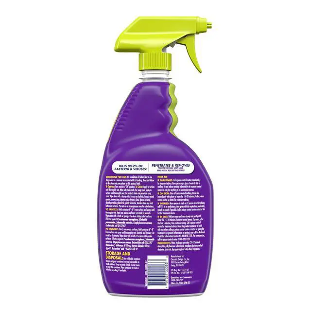 Alt view image 4 of 7 - OxiClean Bathroom Cleaner, Shower, Tub & Tile, Powered by OxiClean Stainfighters, Fresh Scent, 32 oz