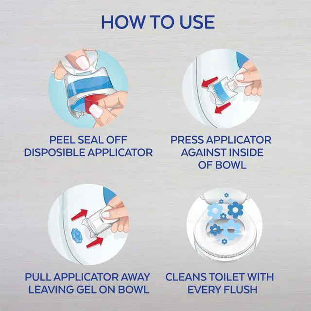 Alt view image 2 of 6 - Lysol® Click Gel Automatic Toilet Bowl Cleaner, Gel Toilet Bowl Cleaner, for Cleaning and Refreshing, Brand New Day Lavender Fields Scent, 6 Applicators