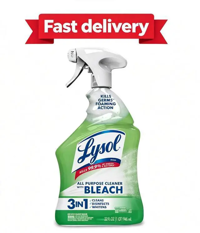 Main image of Lysol, Bleach, Multi-Purpose Cleaner, Foaming Spray, Antibacterial Cleaner, 32 fl oz