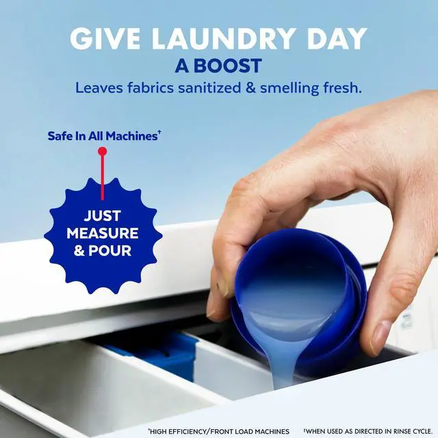 Alt view image 2 of 7 - Lysol Laundry Sanitizer Additive Sanitizing Liquids for Clothes, Crisp Linen, 41 fl oz