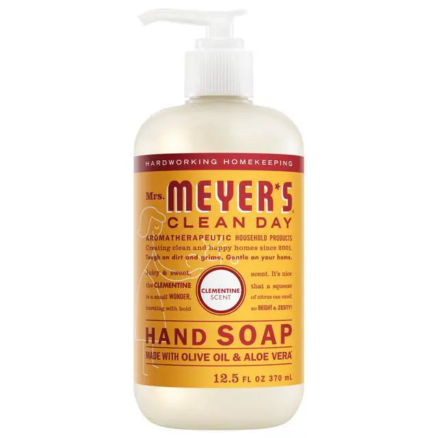Alt view image 3 of 7 - Mrs. Meyers Clean Day Hand Soap, Clementine Scent, 12.5 Fl Oz