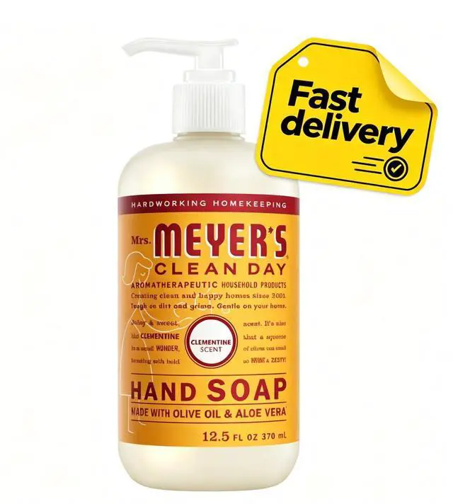Main image of Mrs. Meyers Clean Day Hand Soap, Clementine Scent, 12.5 Fl Oz