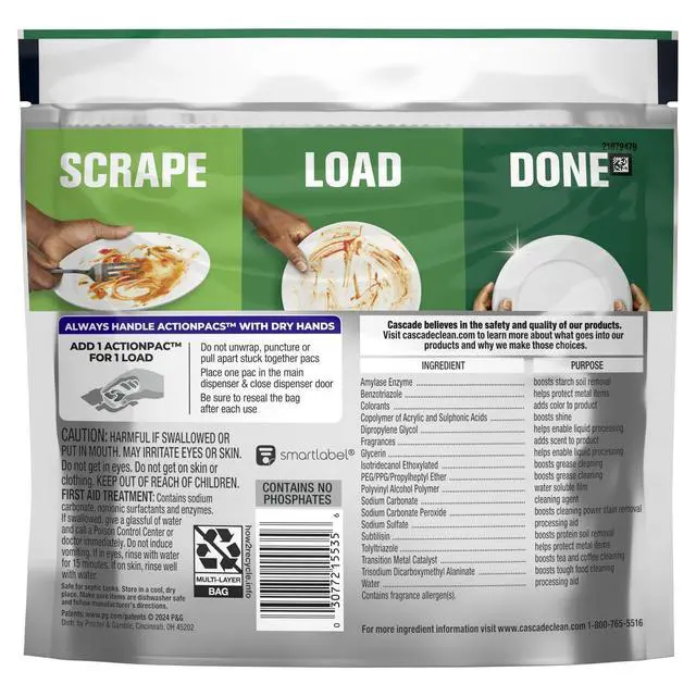 Alt view image 2 of 7 - Cascade Platinum Dishwasher Pods, Dishwasher Detergent, Dish Detergent Soap, Fresh, 12 Count