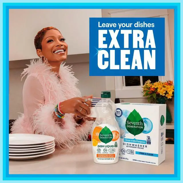 Alt view image 4 of 6 - Seventh Generation Dishwasher Detergent Packs for sparkling dishes Lemon Scent Dishwasher tabs 20 count