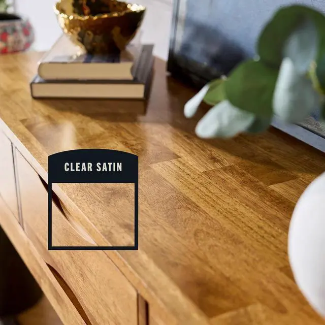 Alt view image 2 of 7 - Clear, Varathane Ultimate Oil-Based Interior Polyurethane, Satin-9161H, Half Pint