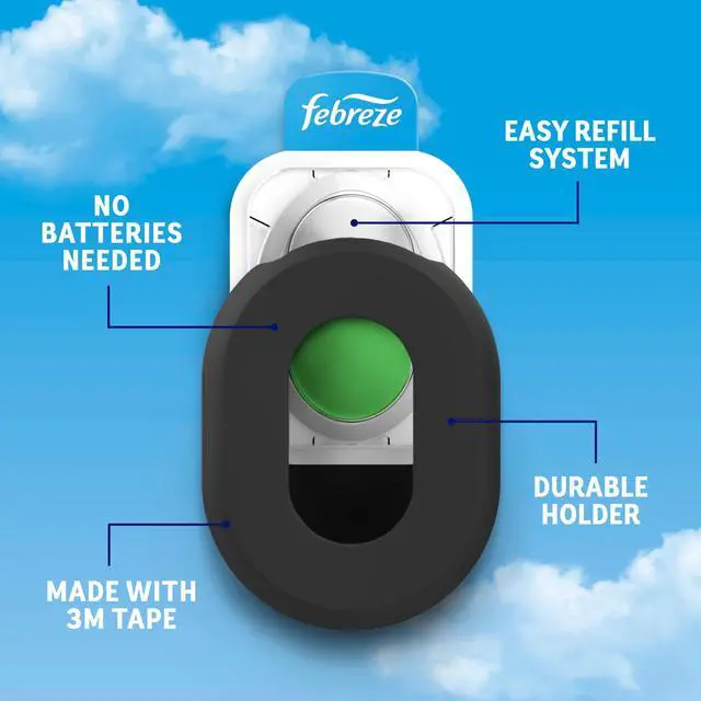 Alt view image 7 of 7 - Febreze Trash Odor Fighter, Gain Original Scent, 1 Holder + 1 Refill