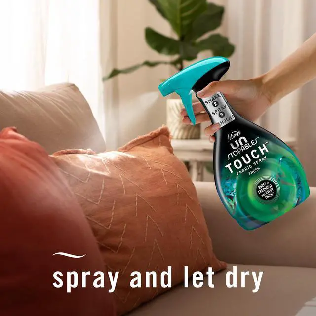 Alt view image 7 of 7 - Febreze Fabric Spray Air Freshener, Odor-Fighting Fabric Refresher, Unstopables Fresh, 27 oz