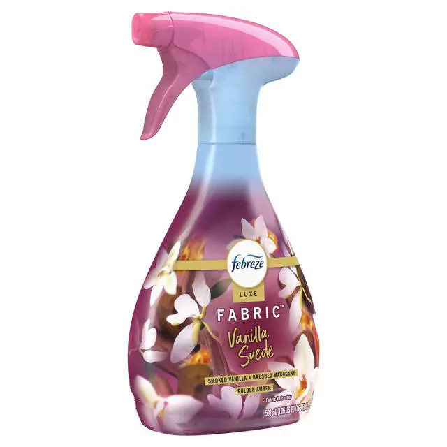 Alt view image 4 of 6 - Febreze Fabric Spray Air Freshener, Odor-Fighting Fabric Refresher, Vanilla Suede Scent, 16.9 fl oz