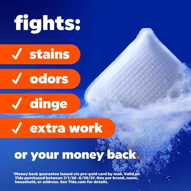 Alt view image 2 of 6 - Tide Evo Laundry Detergent Tiles, 100% Concentrated, 6X Cleaning Power, Spring Blast Scent, 16 Count