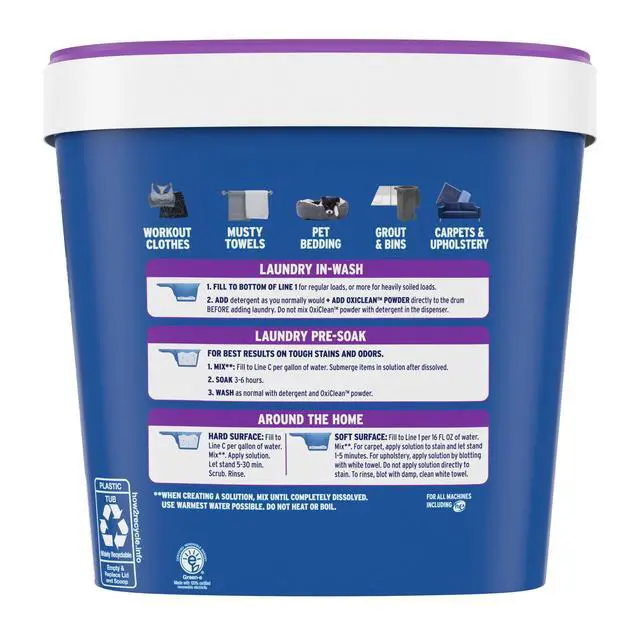 Alt view image 5 of 5 - OxiClean Odor Blasters Versatile Odor and Laundry Stain Remover Powder, 5 lb