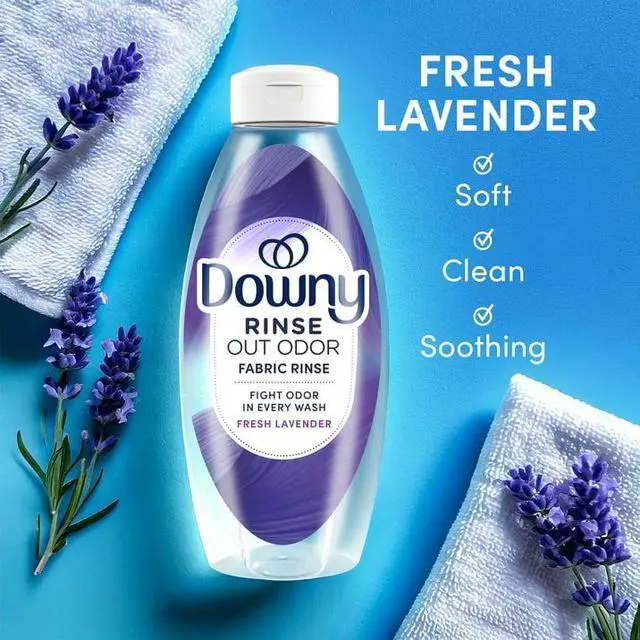 Alt view image 6 of 7 - Downy Rinse Out Odor Laundry Rinse, Tackles Tough Odors and Refreshes, Fresh Lavender Scent, 25.5 fl oz