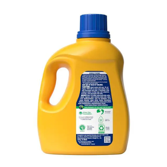 Alt view image 2 of 6 - ARM & HAMMER Plus OxiClean Ultra Stain Fighters Liquid Detergent, Clean Meadow, 96.2 Fl Oz