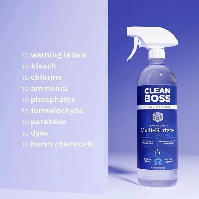 Alt view image 2 of 7 - CleanBoss Everyday Multi-Surface Cleaner, Soft Lavender, 24 fl oz