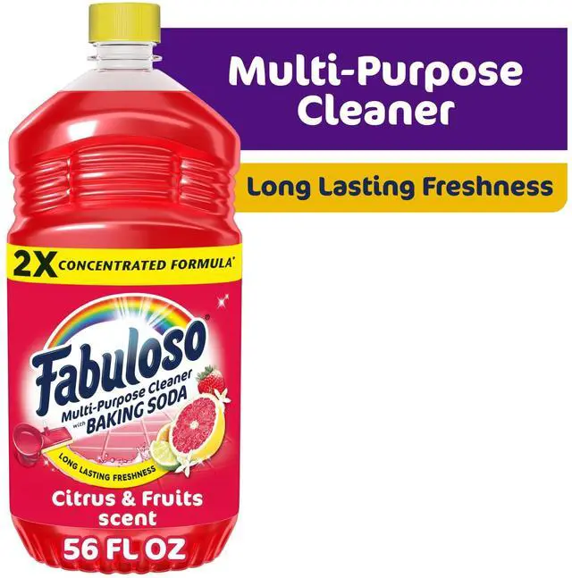 Main image of Fabuloso 2X Multi-Purpose Cleaner with Baking Soda, Citrus and Fruits Scent, 56 fl oz