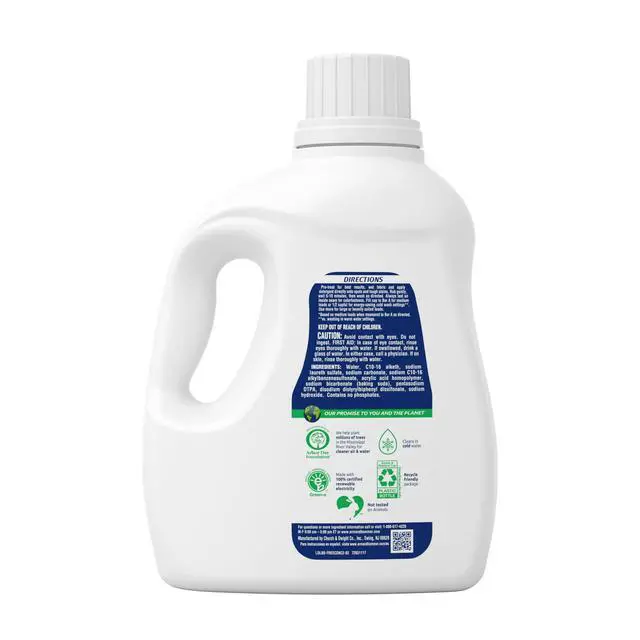 Alt view image 4 of 6 - ARM & HAMMER Sensitive Skin Free & Clear Liquid Laundry Detergent Soap, 105 fl oz, 105 Loads