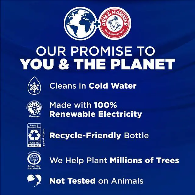 Alt view image 5 of 7 - ARM & HAMMER Deep Clean Odor Formula Liquid Laundry Detergent, Radiant Burst, 75 Fl Oz