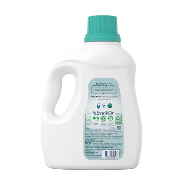 Alt view image 7 of 7 - ARM & HAMMER Baby Laundry Detergent Liquid, Cuddly Clean Scent, 100.5 Fl Oz, 77 Loads