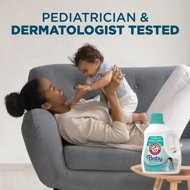 Alt view image 2 of 7 - ARM & HAMMER Baby Laundry Detergent Liquid, Cuddly Clean Scent, 100.5 Fl Oz, 77 Loads