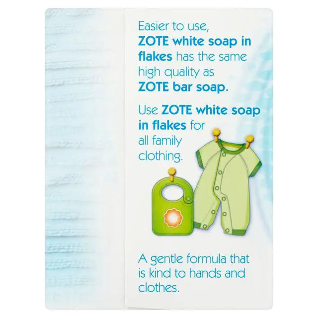 Alt view image 2 of 4 - (3 pack) Zote Blanco Laundry Flakes for Washing Machines, All Ages, Gentle on Clothes & Skin, Laundry Detergent, Cleanser Flakes with Sodium Tallowate, 17.6 oz