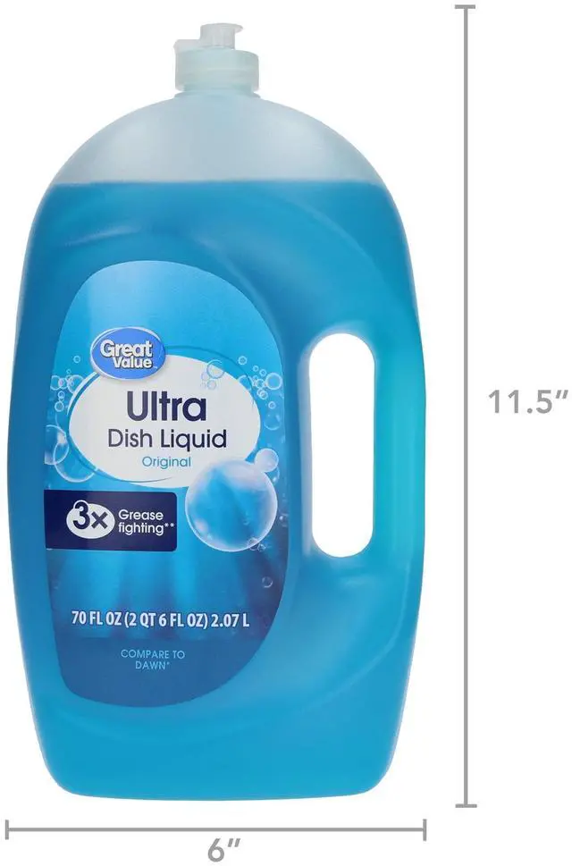 Main image of Great Value Ultra Original Dish Liquid, 70 fl oz