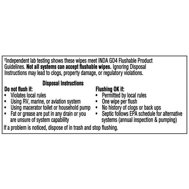 Alt view image 7 of 7 - Equate pH Balanced & Hypoallergenic Sensitive Flushable Wipes, Fragrance Free, 96 Wipes, 2 Pack