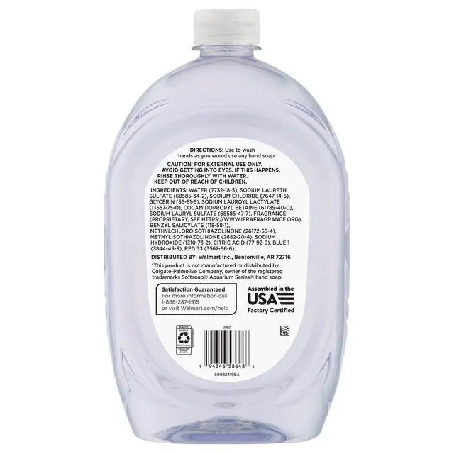 Alt view image 3 of 5 - Equate Liquid Hand Soap, Clear, 50 fl oz Twin Pack
