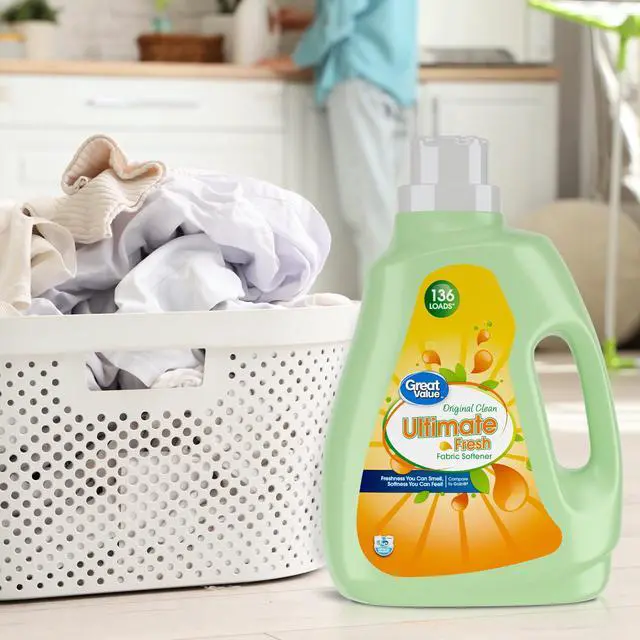 Alt view image 2 of 7 - Great Value Ultimate Fresh Fabric Softener, Original Clean, 100 fl oz, 136 Loads, Compare to Gain®