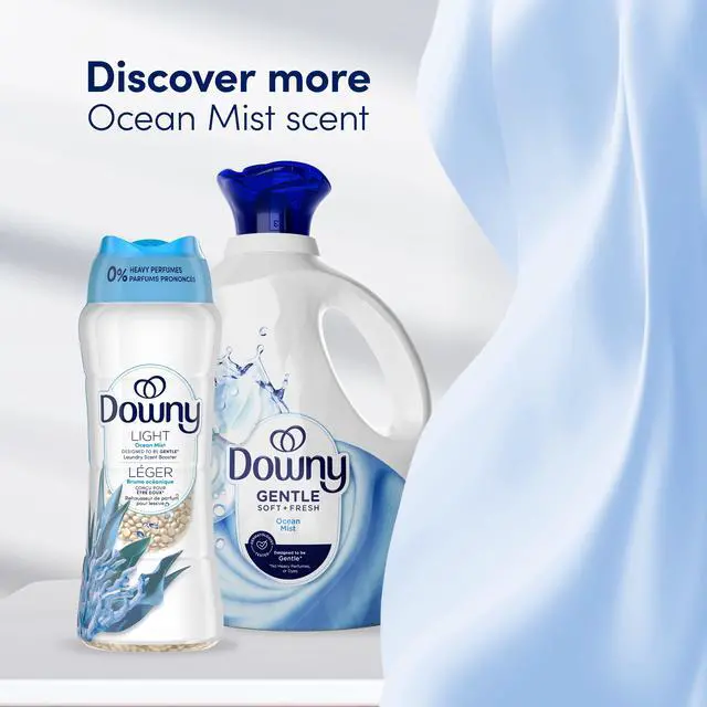 Alt view image 6 of 7 - Downy Gentle Soft + Fresh Liquid Fabric Softener, Ocean Mist Scent, 44 fl oz, 66 Loads