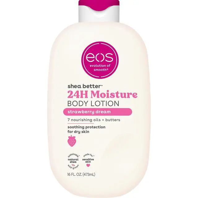 Alt view image 2 of 6 - eos Shea Better Body Lotion for Dry Skin, Strawberry Dream, 16 fl oz