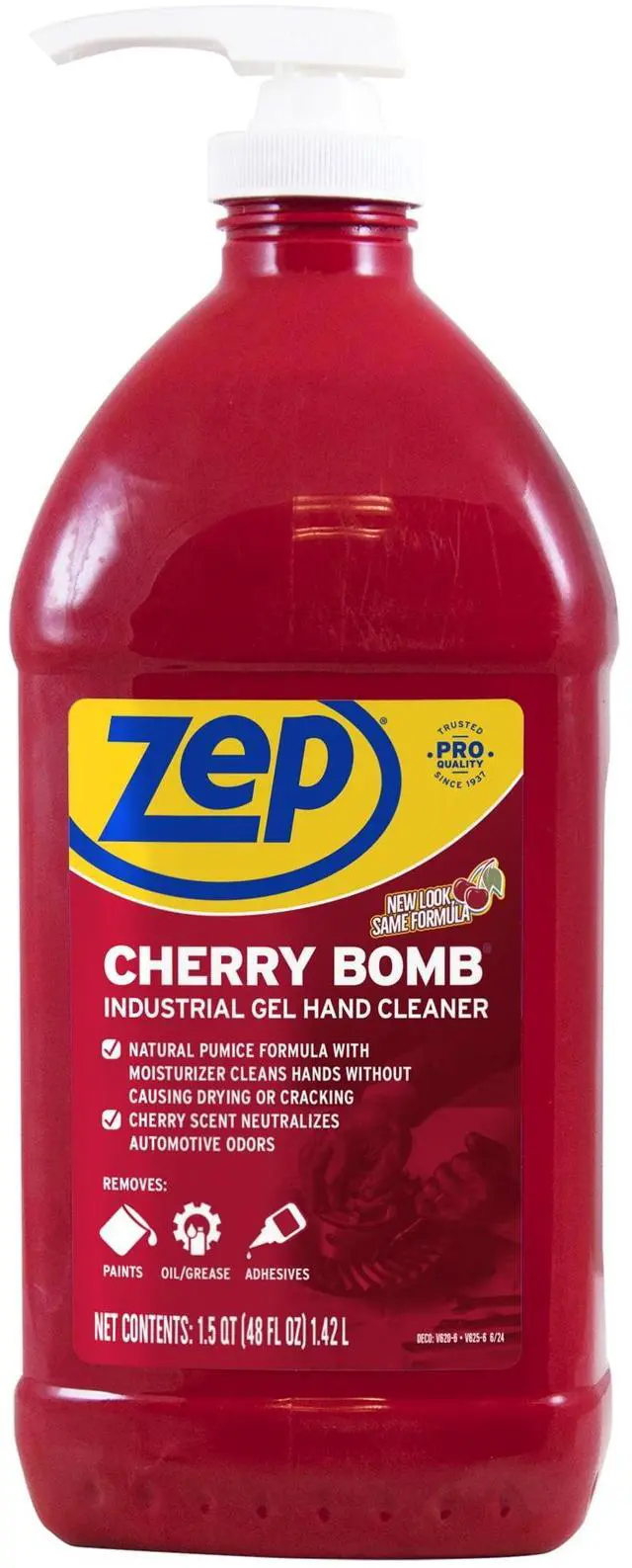 Main image of Zep Cherry Bomb Heavy-Duty Hand Cleaner, Cherry Blossom Scent, 48 fl oz
