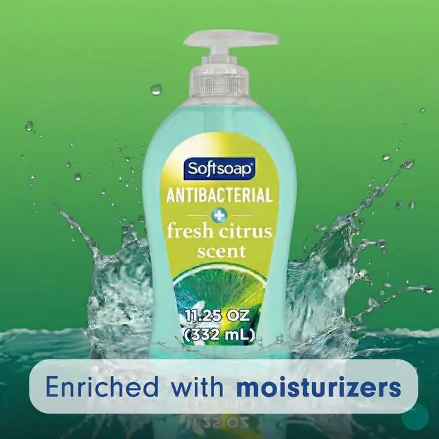 Alt view image 4 of 7 - (2 pack) Softsoap Antibacterial Hand Soap, Eliminates 99% of Bacteria, Fresh Citrus Scent, 11.25 fl oz