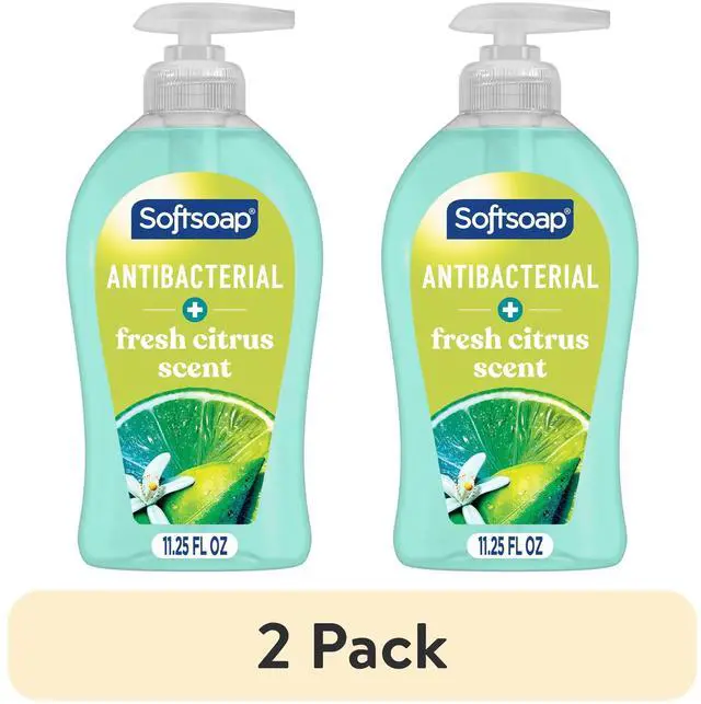 Main image of (2 pack) Softsoap Antibacterial Hand Soap, Eliminates 99% of Bacteria, Fresh Citrus Scent, 11.25 fl oz