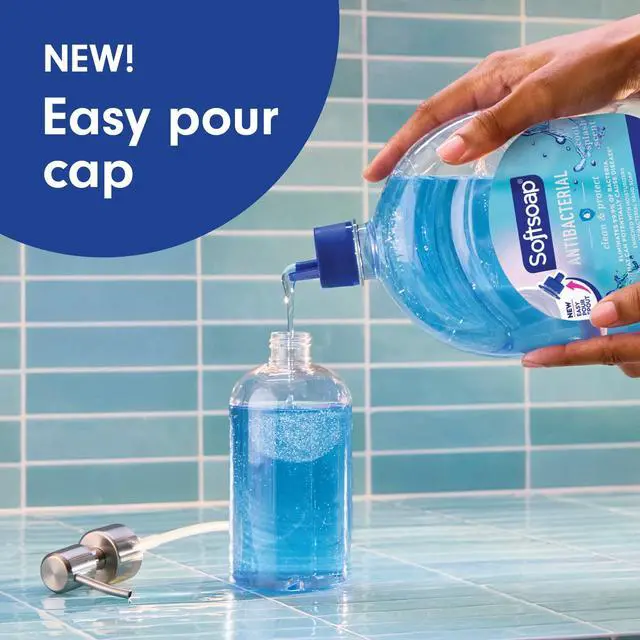 Alt view image 3 of 6 - Softsoap Antibacterial Clean and Protect Liquid Hand Soap, Cool Splash Scent, 50 fl oz