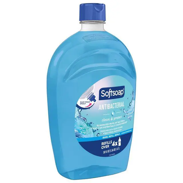 Alt view image 6 of 6 - Softsoap Antibacterial Clean and Protect Liquid Hand Soap, Cool Splash Scent, 50 fl oz