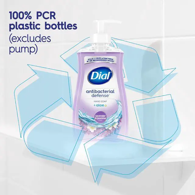 Alt view image 3 of 7 - (2 pack) Dial Antibacterial Defense Lavender & Jasmine Liquid Hand Soap, 11 fl oz