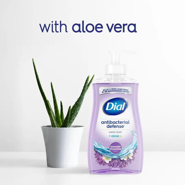 Alt view image 2 of 7 - (2 pack) Dial Antibacterial Defense Lavender & Jasmine Liquid Hand Soap, 11 fl oz