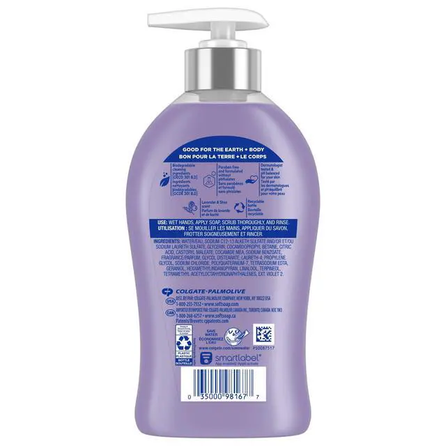 Alt view image 5 of 5 - (2 pack) Softsoap Liquid Hand Soap, Kitchen and Bathroom Hand Soap, Lavender and Shea, 11.25 Fluid Ounce Bottle