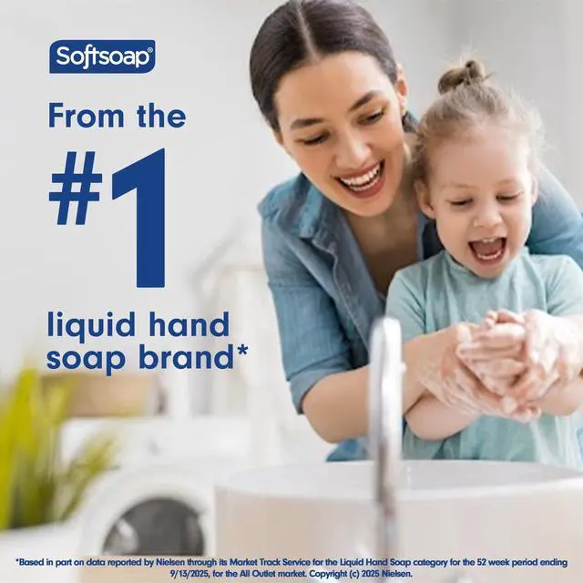 Alt view image 3 of 6 - Softsoap Crisp Clean Antibacterial Liquid Hand Soap with New Easy Pour Spout, 50 fl oz Refill Bottle