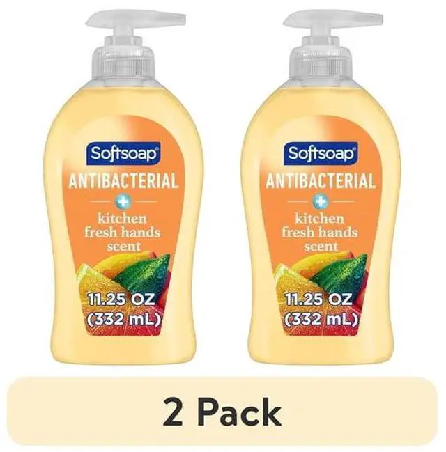 Main image of (2 pack) Softsoap Antibacterial Hand Soap, Eliminates 99% of Bacteria, Kitchen Fresh Hands Scent, 11.25 fl oz