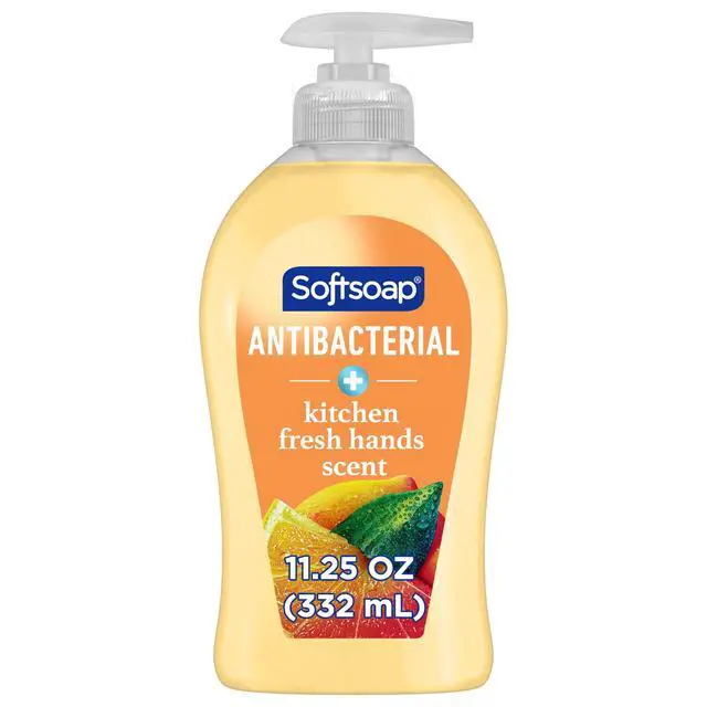 Alt view image 6 of 6 - (2 pack) Softsoap Antibacterial Hand Soap, Eliminates 99% of Bacteria, Kitchen Fresh Hands Scent, 11.25 fl oz